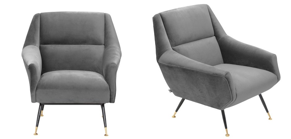 Кресло Eichholtz Chair Exile Grey Кресло Eichholtz Chair Exile Grey - Loft-Concept во Владивостоке