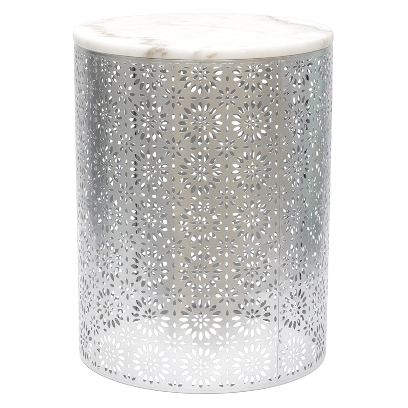 Приставной Стол Artesia Table с белым мрамором Белый Приставной Стол Artesia Table с белым мрамором Белый во Владивостоке | Loft Concept