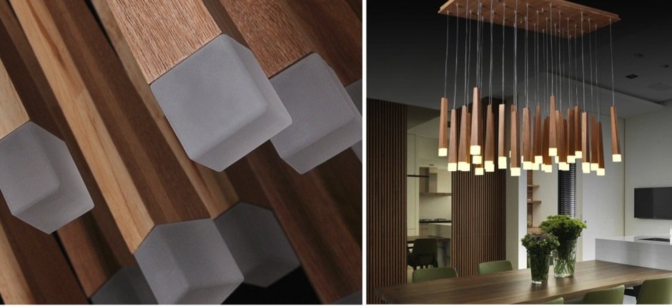 Люстра Wooden Glowworm Square Люстра Wooden Glowworm Square - Loft-Concept во Владивостоке