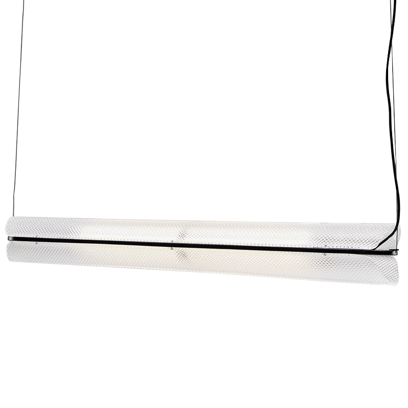 Дизайнерский линейный подвесной светильник VALE SERIES LINEAR HANGING LAMP Прозрачный Черный Дизайнерский линейный подвесной светильник VALE SERIES LINEAR HANGING LAMP Прозрачный Черный во Владивостоке | Loft Concept