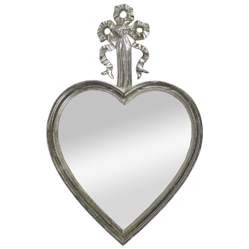Зеркало Mirror Heart Серебристое Серебряный Зеркало Mirror Heart Серебристое Серебряный во Владивостоке | Loft Concept