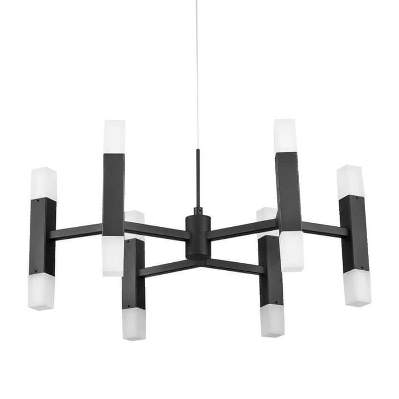 Люстра Rigor & Conciseness Lighting Angular Plafond Black Белый Черный Люстра Rigor & Conciseness Lighting Angular Plafond Black Белый Черный во Владивостоке | Loft Concept