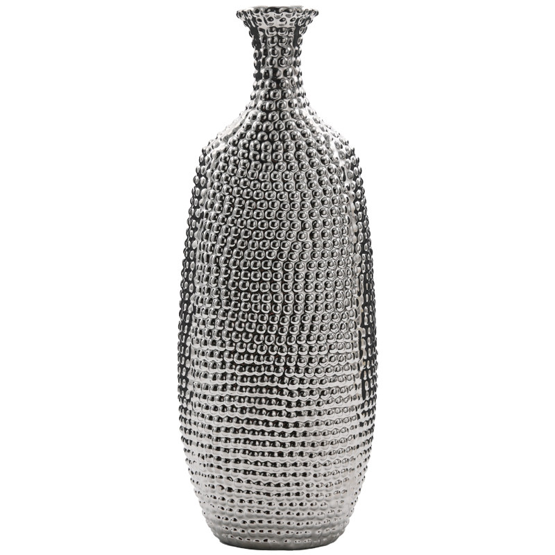 Декоративная ваза Silver Pearle Серебряный Декоративная ваза Silver Pearle Серебряный во Владивостоке | Loft Concept