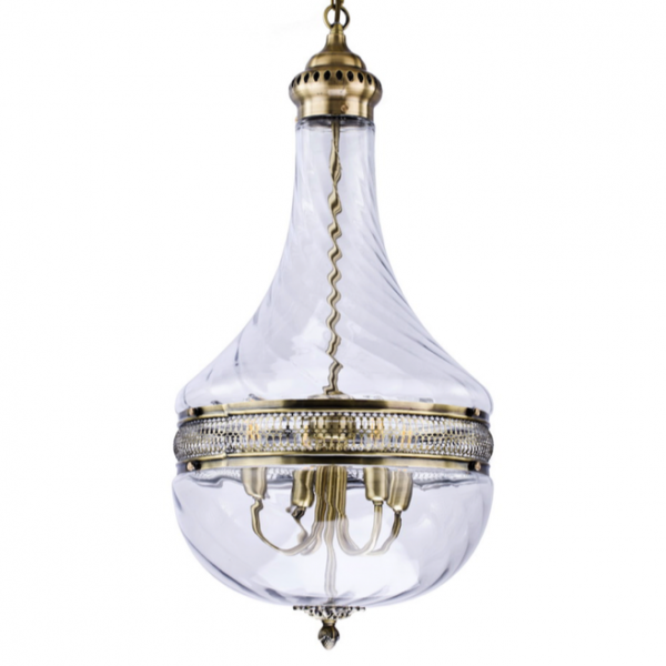 Люстра Capitol Hill Glass Pendant 40 Nickel Хром Люстра Capitol Hill Glass Pendant 40 Nickel Хром во Владивостоке | Loft Concept