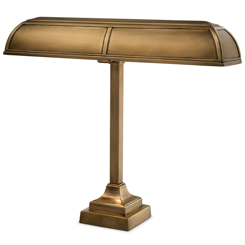 Настольная лампа Eichholtz Desk Lamp Banker Trust Винтажная латунь во Владивостоке | Loft Concept 