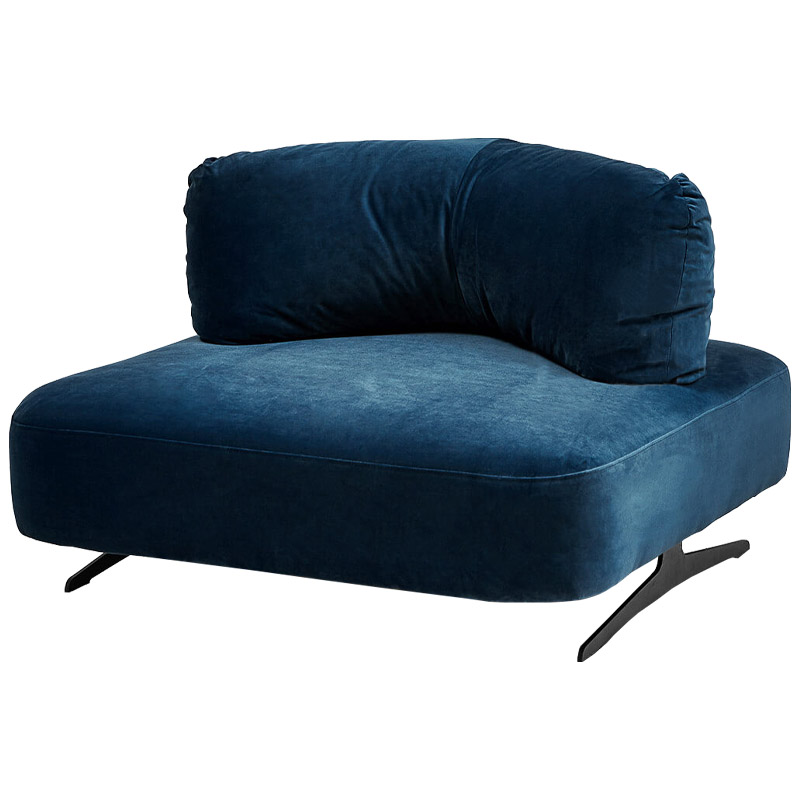 Кресло Dacosta Chair blue Сапфирово-синий Черный Кресло Dacosta Chair blue Сапфирово-синий Черный во Владивостоке | Loft Concept