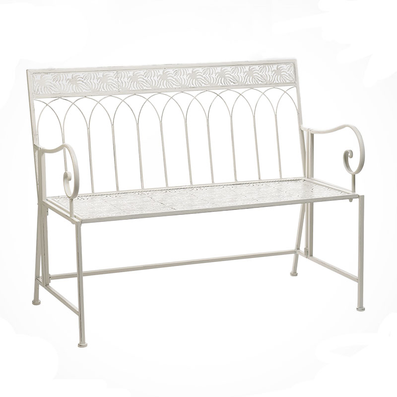 Скамья белая в стиле прованс Secret Garden Lace Белый во Владивостоке | Loft Concept 