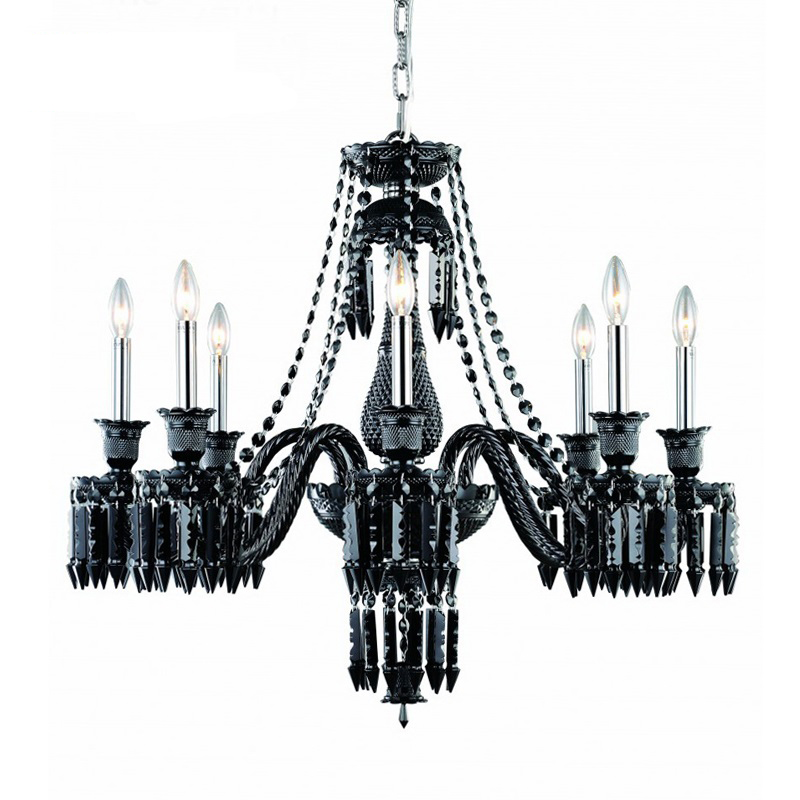 Люстра BACCARAT Zenith Midnight Chandelier 8 Черный Люстра BACCARAT Zenith Midnight Chandelier 8 Черный во Владивостоке | Loft Concept