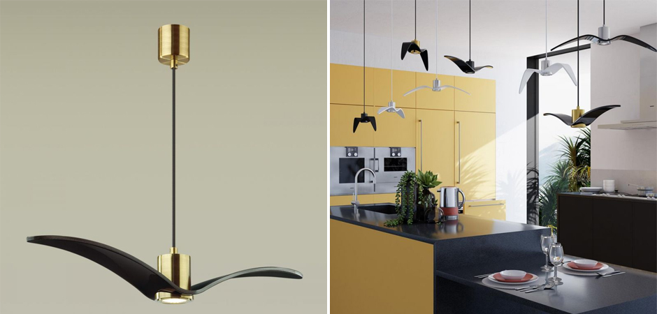 Подвесной светильник Seagull Scope Gold черный Подвесной светильник Seagull Scope Gold черный - Loft-Concept во Владивостоке