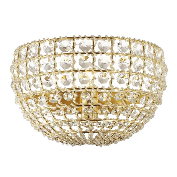 Бра Casbah Crystal Wall Lamp Gold Прозрачный Глянцевое золото Бра Casbah Crystal Wall Lamp Gold Прозрачный Глянцевое золото во Владивостоке | Loft Concept