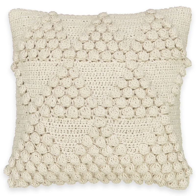Подушка Macrame Nodules Молочный Подушка Macrame Nodules Молочный во Владивостоке | Loft Concept