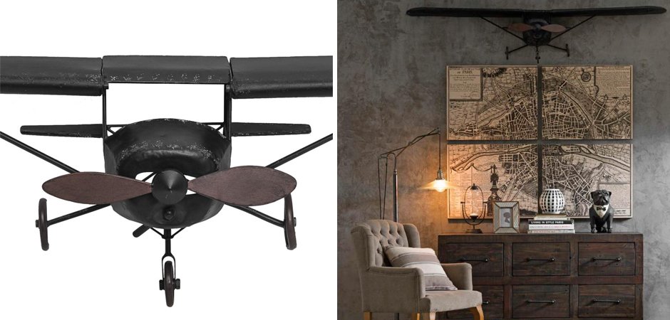 Самолет аксессуар на стену Самолет аксессуар на стену - Loft-Concept во Владивостоке