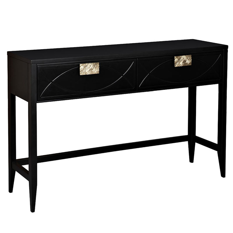 Консоль Amelie Black Console Черный Золотой Консоль Amelie Black Console Черный Золотой во Владивостоке | Loft Concept