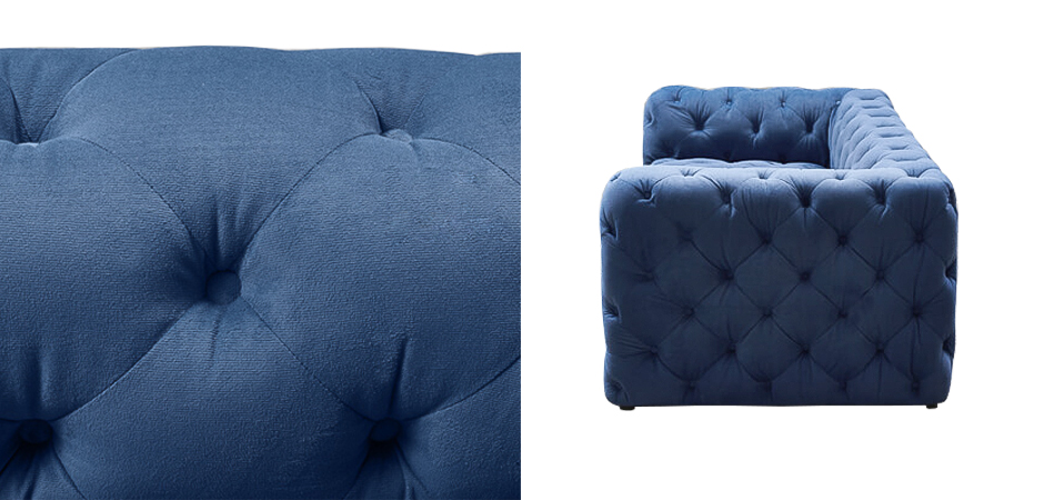 Диван Soho tufted blue velor Диван Soho tufted blue velor - Loft-Concept во Владивостоке