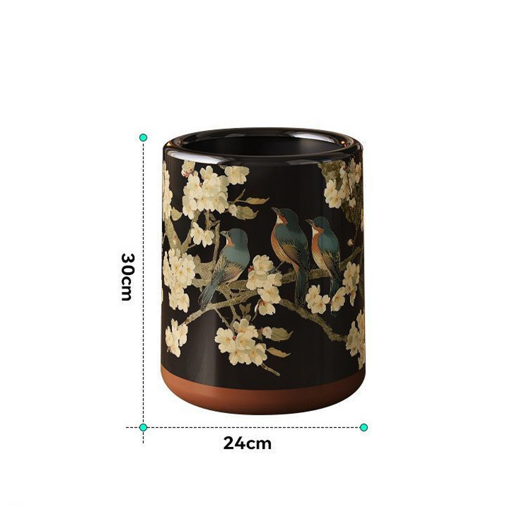 Мусорное ведро в китайском стиле Flower Trash Can Мусорное ведро в китайском стиле Flower Trash Can во Владивостоке