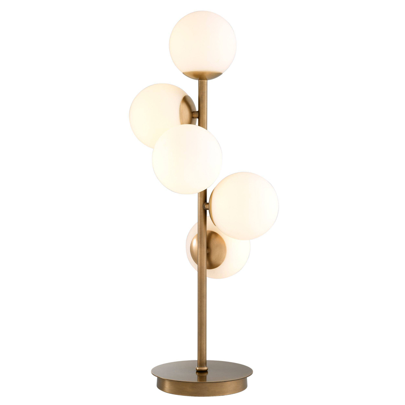 Настольная лампа Eichholtz Table Lamp Libris Латунь Античная полированная Белый Настольная лампа Eichholtz Table Lamp Libris Латунь Античная полированная Белый во Владивостоке | Loft Concept