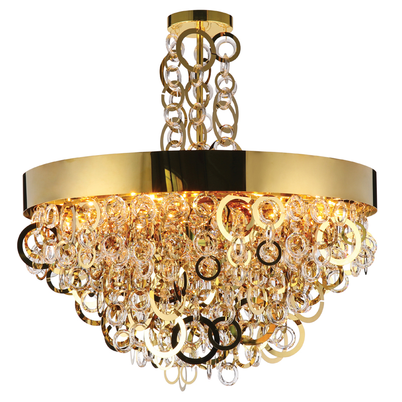 Люстра Maryse Chandelier Глянцевое золото Прозрачный Люстра Maryse Chandelier Глянцевое золото Прозрачный во Владивостоке | Loft Concept