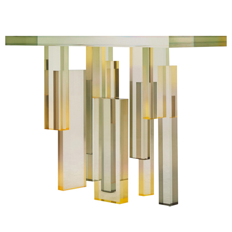 Консоль из акрила Gold Acrylic Console Прозрачный Золотой Консоль из акрила Gold Acrylic Console Прозрачный Золотой во Владивостоке | Loft Concept