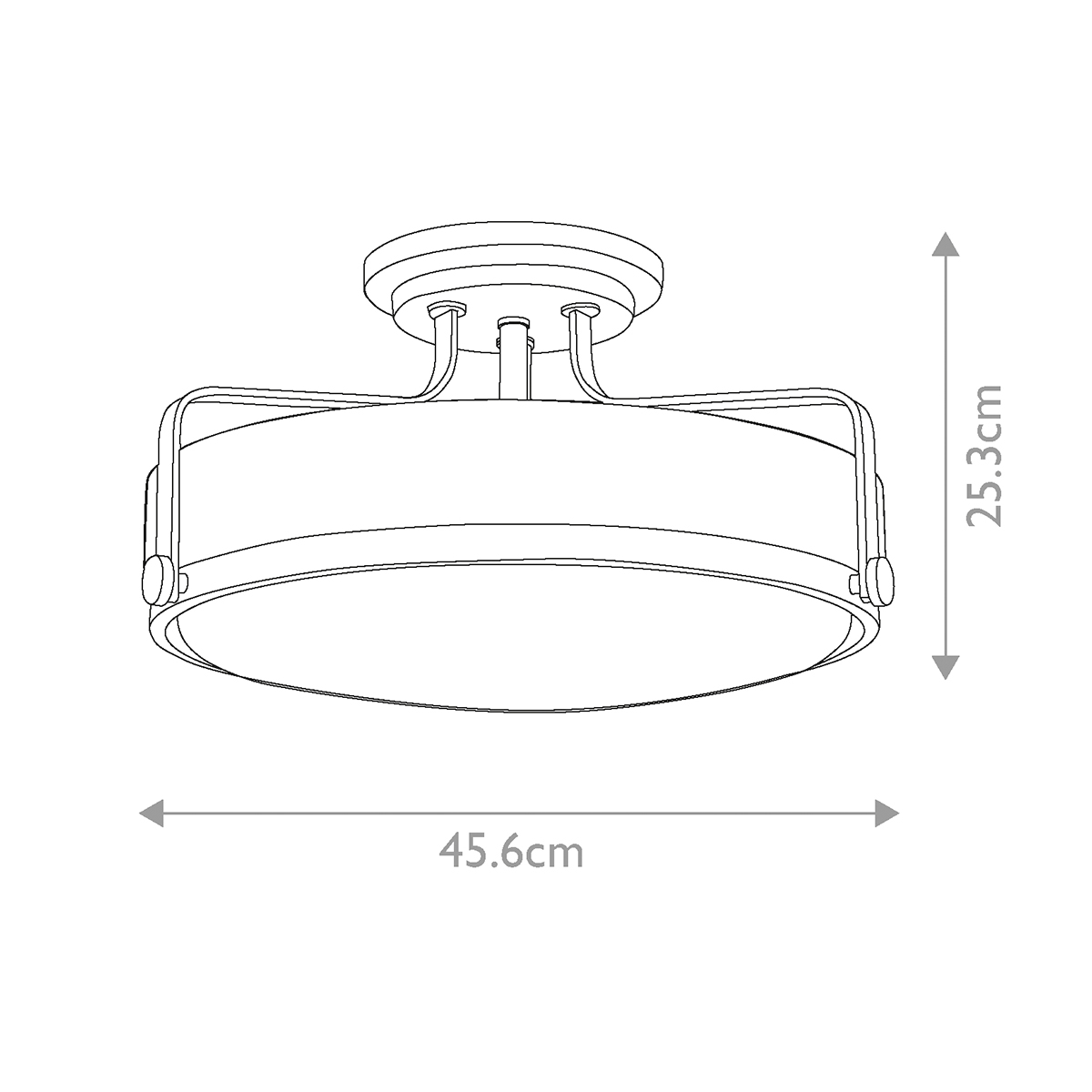Потолочный светильник с круглым матовым белым плафоном Hinkley во Владивостоке