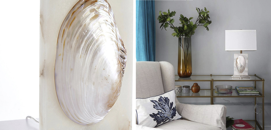Настольная лампа Mother of Pearl Sink Настольная лампа Mother of Pearl Sink - Loft-Concept во Владивостоке