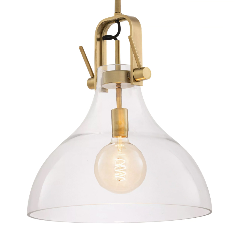 Подвесной светильник Eichholtz Lamp Connery Brass Латунь Прозрачное Стекло Подвесной светильник Eichholtz Lamp Connery Brass Латунь Прозрачное Стекло во Владивостоке | Loft Concept
