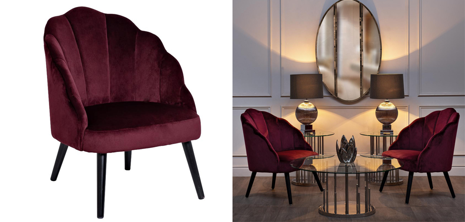 Кресло FolioFlower Armchair burgundy Кресло FolioFlower Armchair burgundy - Loft-Concept во Владивостоке