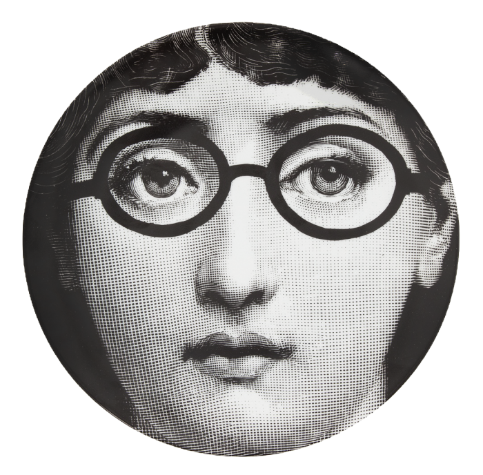 Декоративная тарелка Fornasetti 026 Черный Декоративная тарелка Fornasetti 026 Черный во Владивостоке | Loft Concept