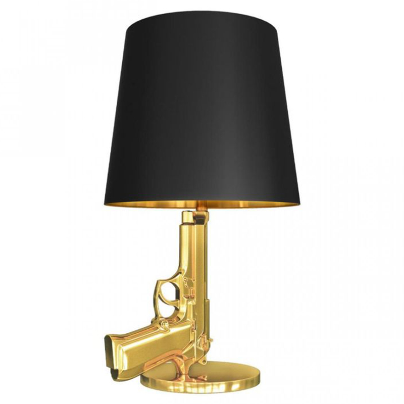 Настольная лампа Flos Gun Table Lamp Золотой Черный во Владивостоке | Loft Concept 