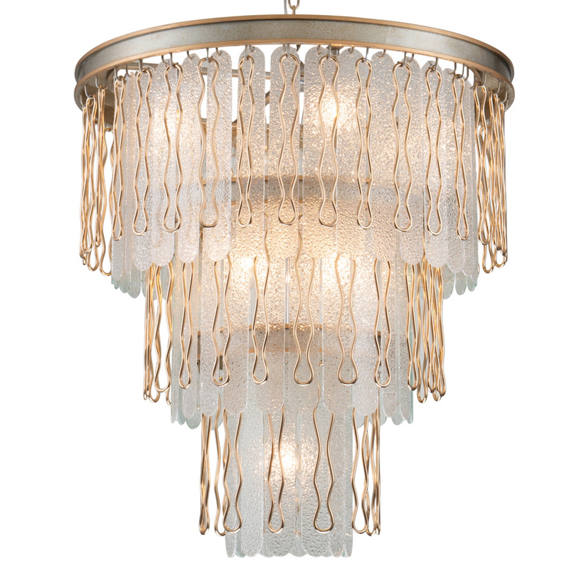 Люстра Abel Chandelier 67 Золотой Серебряный Прозрачный Люстра Abel Chandelier 67 Золотой Серебряный Прозрачный во Владивостоке | Loft Concept