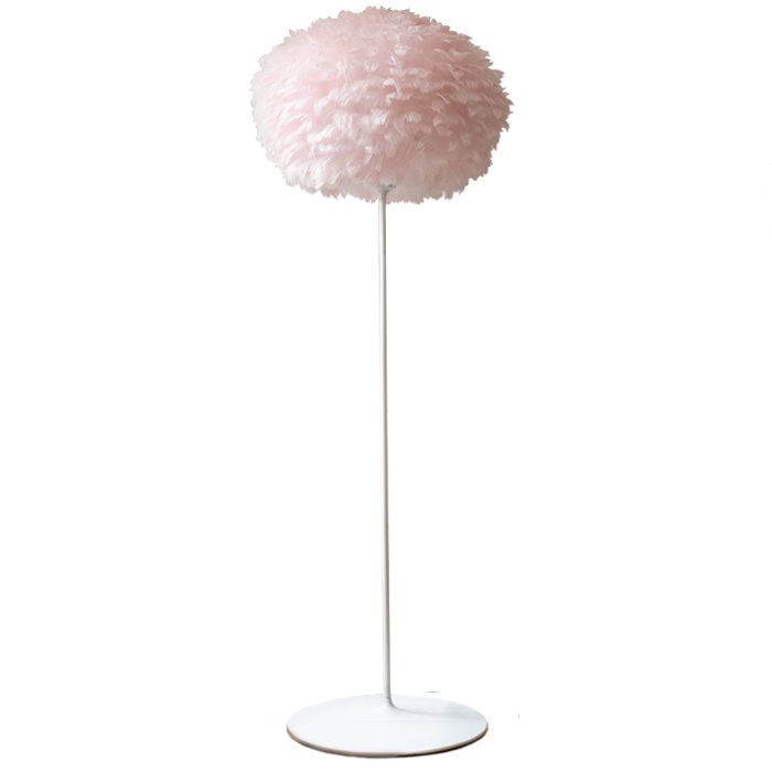 Торшер из перьев Plumage Pink Розовый пастельный Белый Торшер из перьев Plumage Pink Розовый пастельный Белый во Владивостоке | Loft Concept