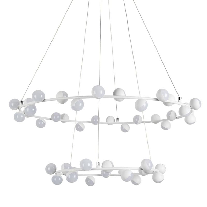 Люстра Vilelme Chandelier white double Белый Люстра Vilelme Chandelier white double Белый во Владивостоке | Loft Concept