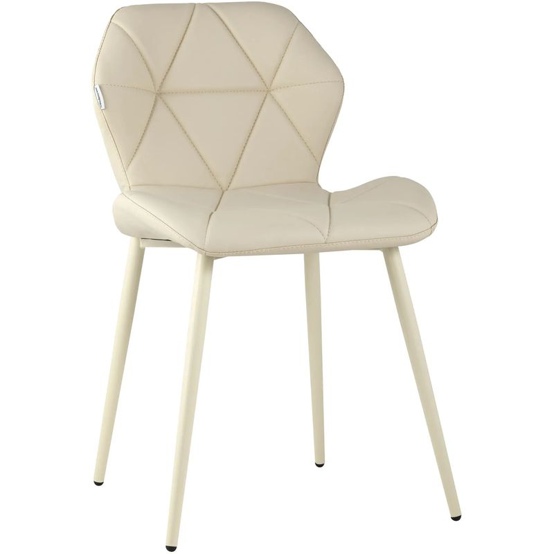 Стул Jeroen II Chair Экокожа Кремовый цвет Бежевый Стул Jeroen II Chair Экокожа Кремовый цвет Бежевый во Владивостоке | Loft Concept
