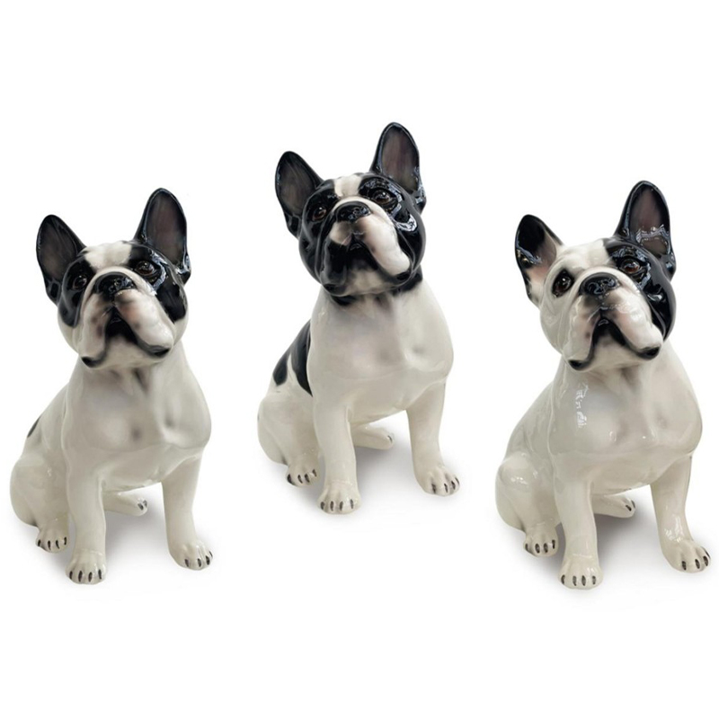 Статуэтки French Bulldog Unique Белый Черный во Владивостоке | Loft Concept 