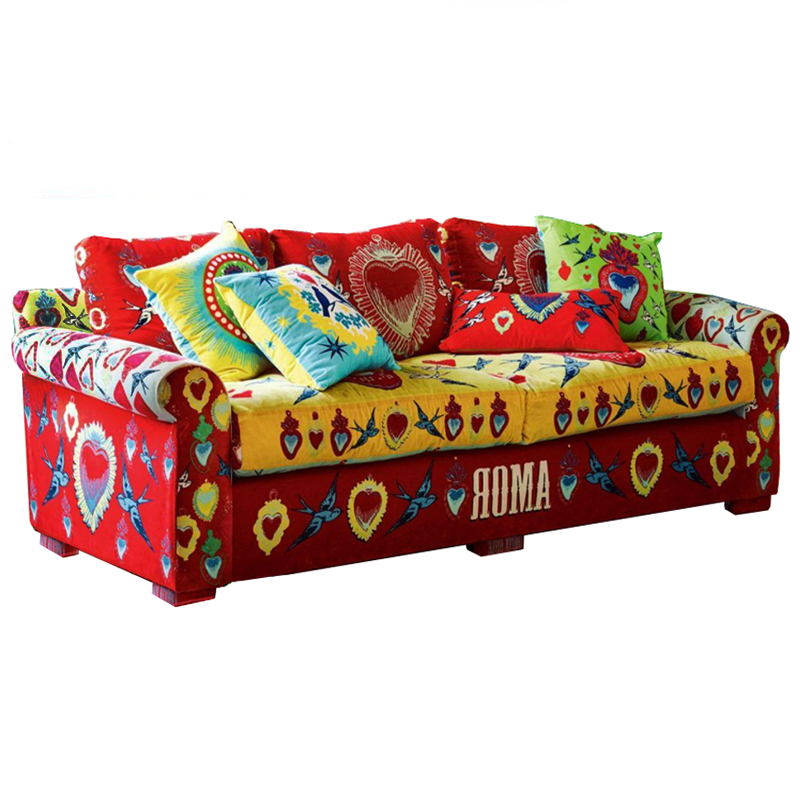 Диван Frida Kahlo Мульти Красный Диван Frida Kahlo Мульти Красный во Владивостоке | Loft Concept