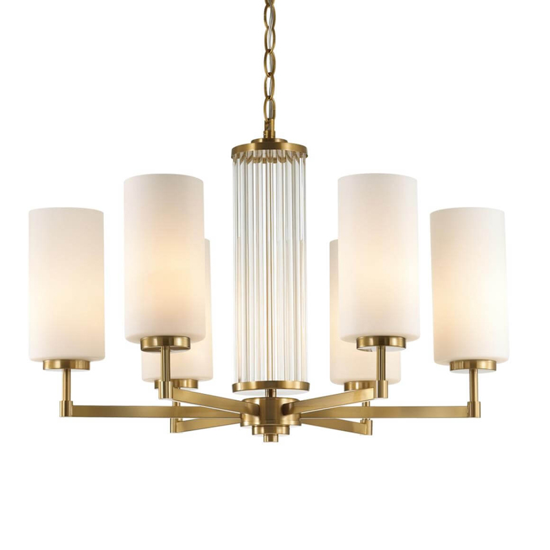 Люстра Pillars Chandelier Белый Золотой во Владивостоке | Loft Concept 