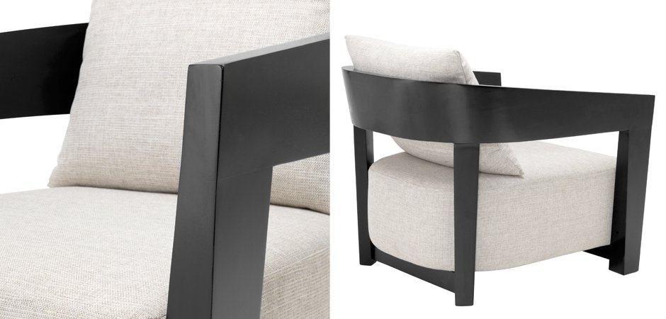 Кресло Eichholtz Chair Rubautelli Black Кресло Eichholtz Chair Rubautelli Black - Loft-Concept во Владивостоке