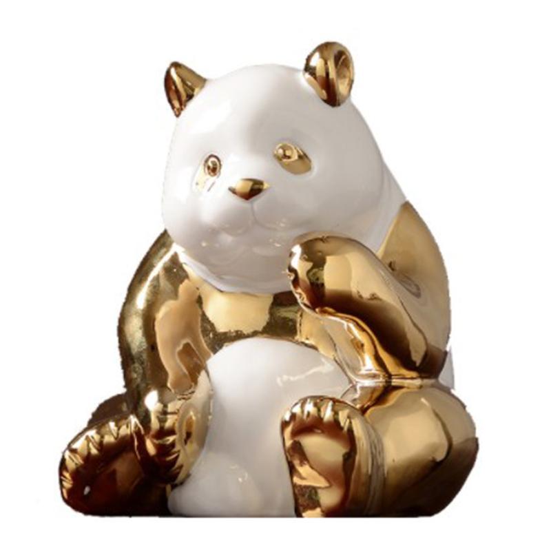 Декор Panda I Золотой Белый Декор Panda I Золотой Белый во Владивостоке | Loft Concept