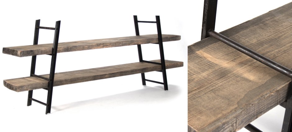 Стеллаж Industrial Iron Rustic Console Стеллаж Industrial Iron Rustic Console - Loft-Concept во Владивостоке