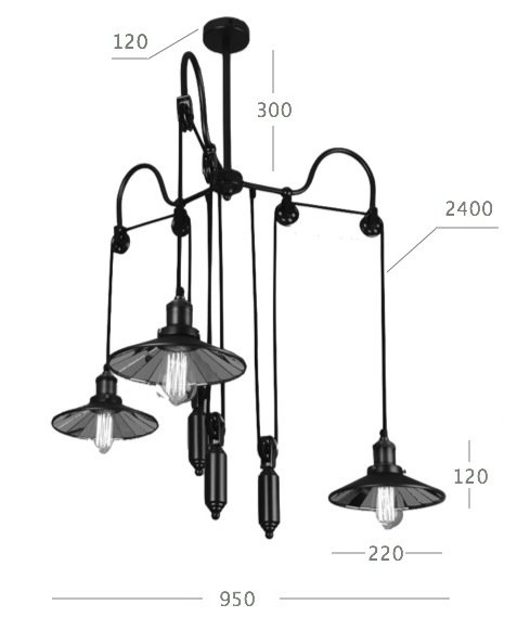 Люстра Loft Cone Pendant Reflector Balance 3 Люстра Loft Cone Pendant Reflector Balance 3 во Владивостоке