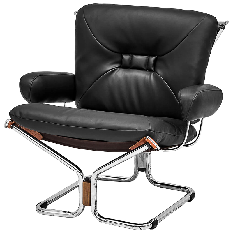 Кресло Zahra Chair Хром Черный Кресло Zahra Chair Хром Черный во Владивостоке | Loft Concept