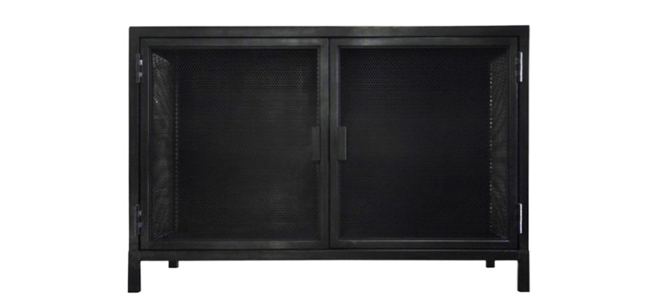 Буфет с 2-мя дверцами из металлической сетки Industrial Loft Dark Metal 2 Door Beto Cabinet Буфет с 2-мя дверцами из металлической сетки Industrial Loft Dark Metal 2 Door Beto Cabinet - Loft-Concept во Владивостоке