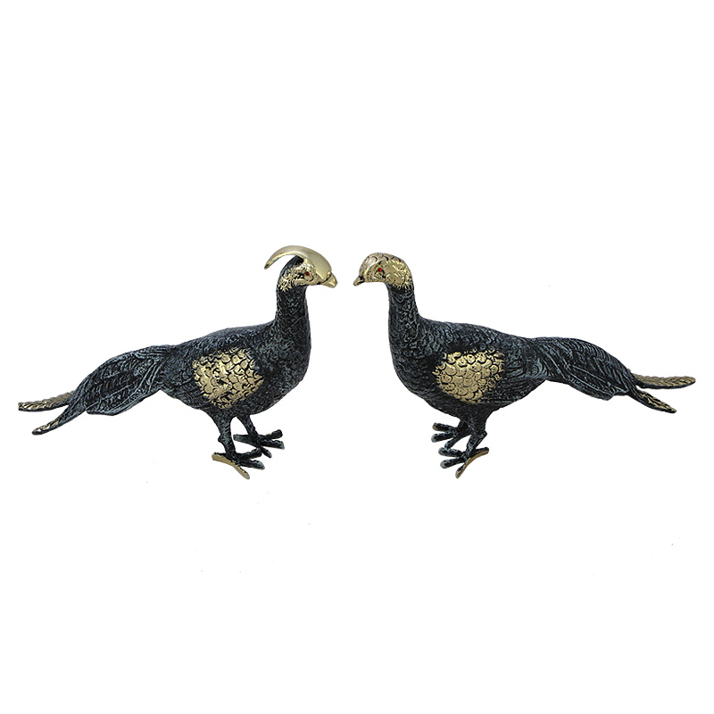Статуэтка бронзовая пара Павлины синие Bronze Birds Бронза Синий Статуэтка бронзовая пара Павлины синие Bronze Birds Бронза Синий во Владивостоке | Loft Concept