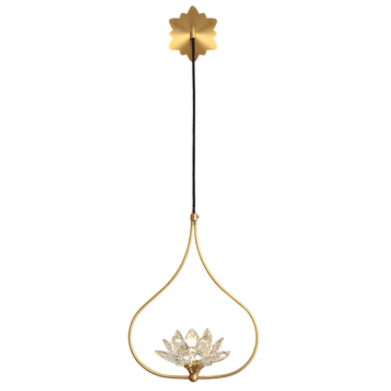 Бра Хрустальный Цветок Лотоса Lotus flower Wall Clear Glass B Латунь Прозрачное Стекло Бра Хрустальный Цветок Лотоса Lotus flower Wall Clear Glass B Латунь Прозрачное Стекло во Владивостоке | Loft Concept