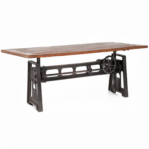 Стол GARIBALDI Dining Table Industrial Дуб темный Стол GARIBALDI Dining Table Industrial Дуб темный во Владивостоке | Loft Concept