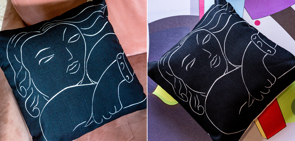 Декоративная подушка White Silhouette Pasiphae Pillow Декоративная подушка White Silhouette Pasiphae Pillow - Loft-Concept во Владивостоке