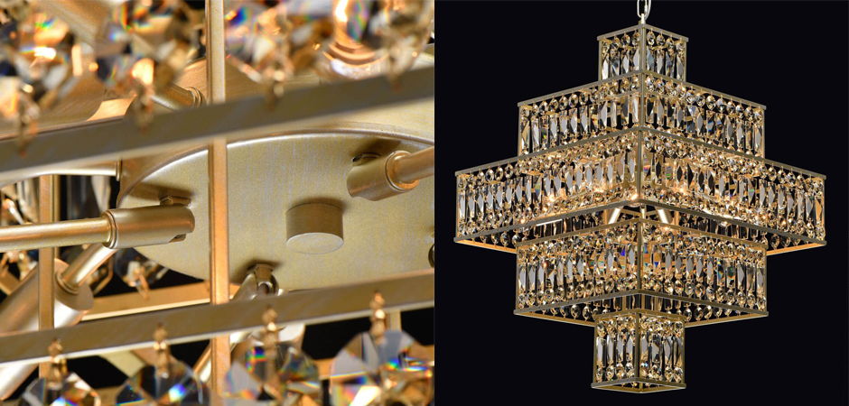 Люстра Crystal Inserts Lamp amber 16 Люстра Crystal Inserts Lamp amber 16 - Loft-Concept во Владивостоке
