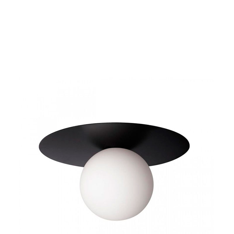 Светильник потолочный MATISSE Black 25 см Белый Черный Светильник потолочный MATISSE Black 25 см Белый Черный во Владивостоке | Loft Concept