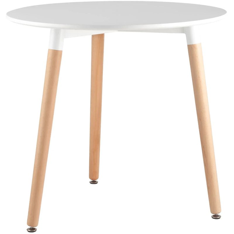Стол обеденный Hoffman Collection круглый три ножки Белый Древесина Стол обеденный Hoffman Collection круглый три ножки Белый Древесина во Владивостоке | Loft Concept