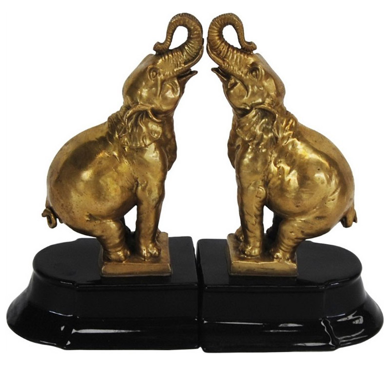 Держатель для книг Golden Elephants Золотой Черный Держатель для книг Golden Elephants Золотой Черный во Владивостоке | Loft Concept