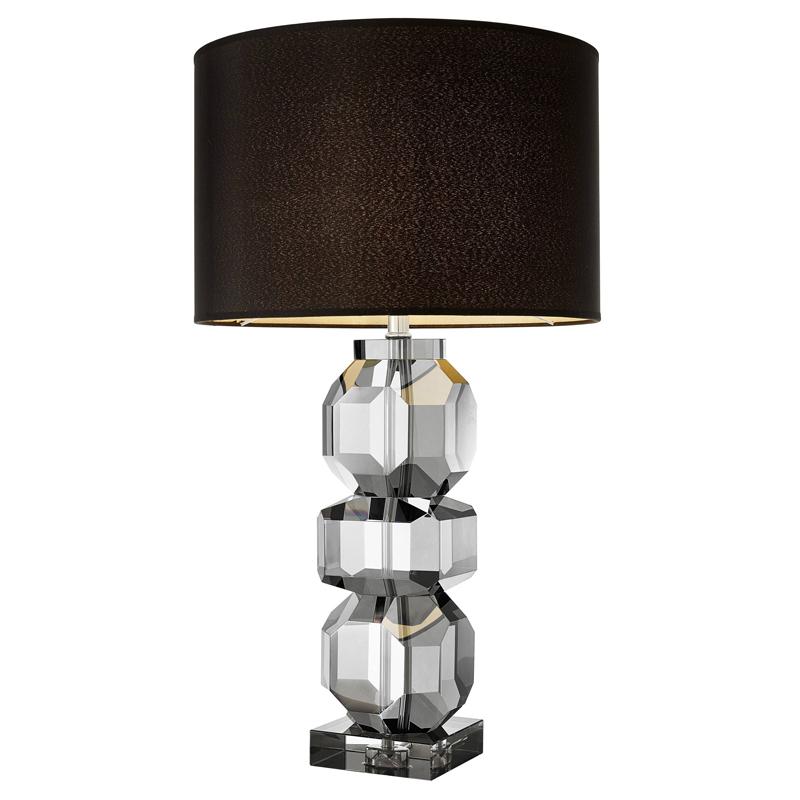 Настольная лампа Eichholtz Table Lamp Mornington Стекло Смок Черный Настольная лампа Eichholtz Table Lamp Mornington Стекло Смок Черный во Владивостоке | Loft Concept
